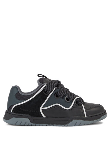 Tommy Jeans Сникърси Tjw Skate Sneaker Oversize Lace EN0EN02279 Черен - Mera.bg
