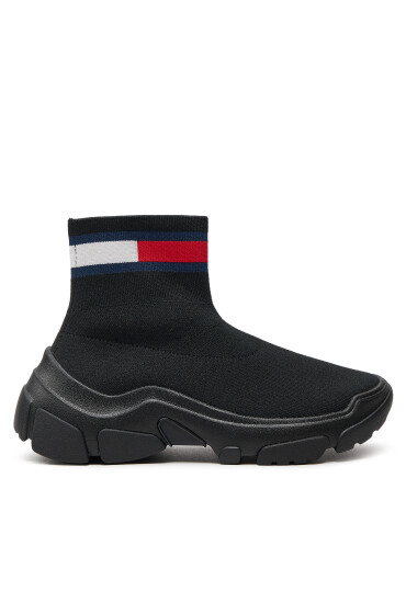 Tommy Jeans Сникърси Tjw Sock Boot EN0EN02446 Черен - Mera.bg