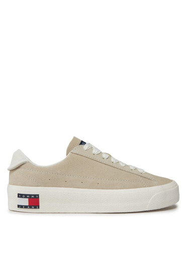 Tommy Jeans Сникърси Tjw Vulc Flatform Suede Sneaker EN0EN02519 Бежов - Mera.bg