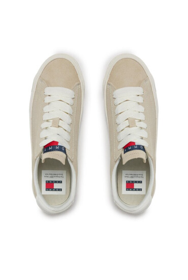 Tommy Jeans Сникърси Tjw Vulc Flatform Suede Sneaker EN0EN02519 Бежов - Mera.bg