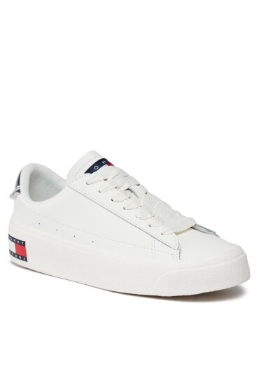 Tommy Jeans Сникърси Tjw Vulc Leather Plat Lc EN0EN02284 Ecru YBL - Mera.bg