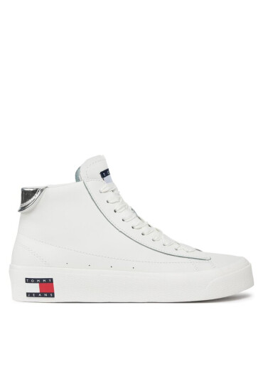 Tommy Jeans Сникърси Tjw Vulc Leather Plat Mc EN0EN02285 Бял - Mera.bg