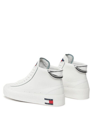 Tommy Jeans Сникърси Tjw Vulc Leather Plat Mc EN0EN02285 Бял - Mera.bg