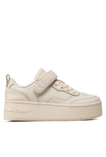Tommy Jeans Сникърси Velcro Flatform EN0EN02101 Екрю - Mera.bg