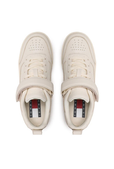 Tommy Jeans Сникърси Velcro Flatform EN0EN02101 Екрю - Mera.bg