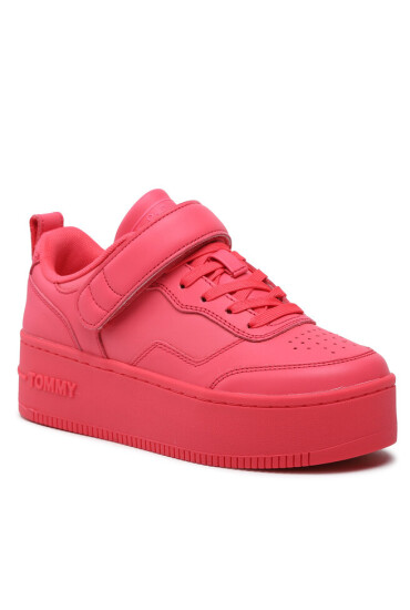Tommy Jeans Сникърси Velcro Flatform EN0EN02101 Laser Pink TJN - Mera.bg