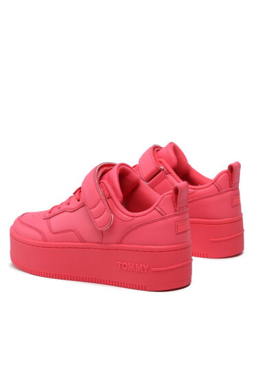Tommy Jeans Сникърси Velcro Flatform EN0EN02101 Laser Pink TJN - Mera.bg