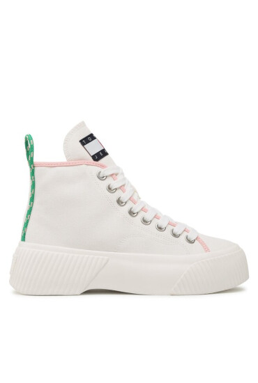 Tommy Jeans Сникърси Vulc Plat Canvas Mc EN0EN02091 Ecru YBL - Mera.bg