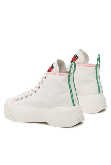 Tommy Jeans Сникърси Vulc Plat Canvas Mc EN0EN02091 Ecru YBL - Mera.bg