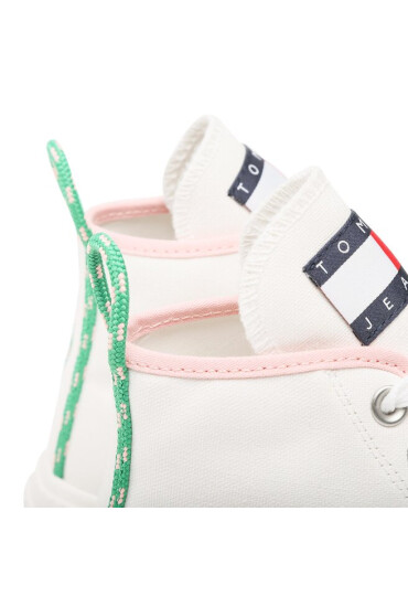 Tommy Jeans Сникърси Vulc Plat Canvas Mc EN0EN02091 Ecru YBL - Mera.bg