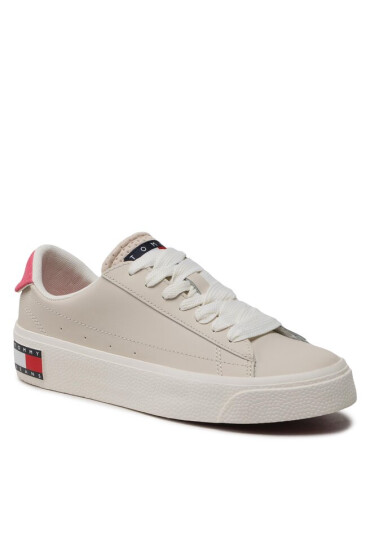 Tommy Jeans Сникърси Vulcanized Leather EN0EN02030 Бежов - Mera.bg