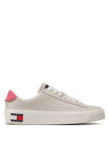 Tommy Jeans Сникърси Vulcanized Leather EN0EN02030 Бежов - Mera.bg