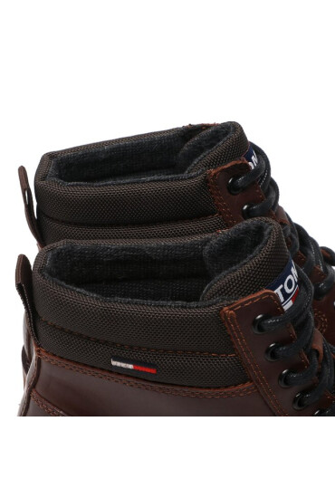 Tommy Jeans Туристически oбувки Classic Short Lace Up Boot EM0EM01057 Truffle Brown GT7 - Mera.bg
