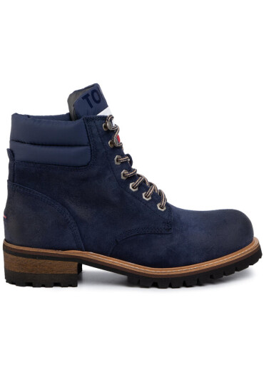 Tommy Jeans Туристически oбувки Suede Lace Up Boot EM0EM00354 Ink Blue CGI - Mera.bg