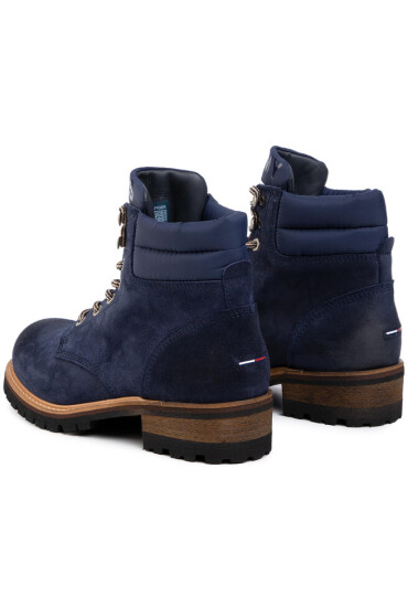 Tommy Jeans Туристически oбувки Suede Lace Up Boot EM0EM00354 Ink Blue CGI - Mera.bg
