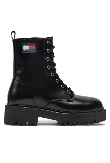 Tommy Jeans Туристически oбувки Urban Lace Up Boot EN0EN01995 Черен - Mera.bg