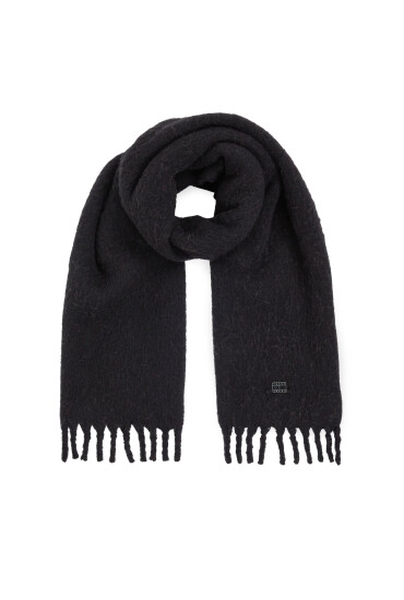 Tommy Jeans Зимен шал Tjw Cosy Knit Scarf AW0AW15904 Черен - Mera.bg
