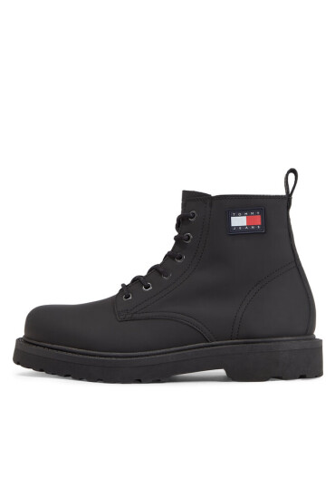 Tommy Jeans Туристически oбувки Tjm Ruberized Lace Up Boot EM0EM01276 Черен - Mera.bg