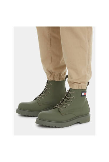 Tommy Jeans Туристически oбувки Tjm Ruberized Lace Up EM0EM01276 Зелен - Mera.bg