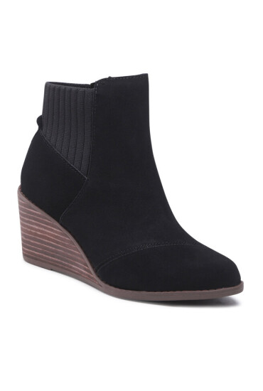 Toms Боти Sadie 10016851 Black Suede - Mera.bg