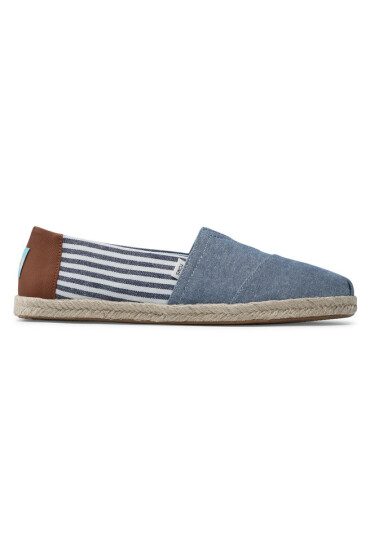 Toms Еспадрили Alpargata Rope 10016291 Navy Chambray/Stripes - Mera.bg