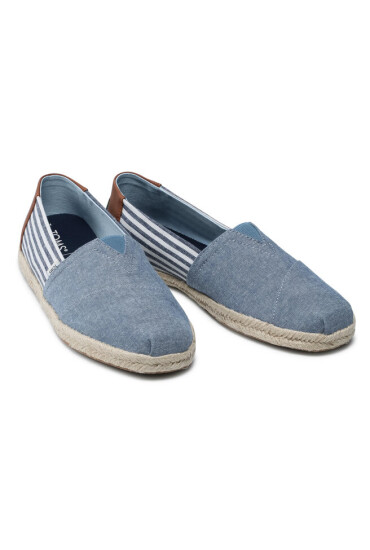 Toms Еспадрили Alpargata Rope 10016291 Navy Chambray/Stripes - Mera.bg