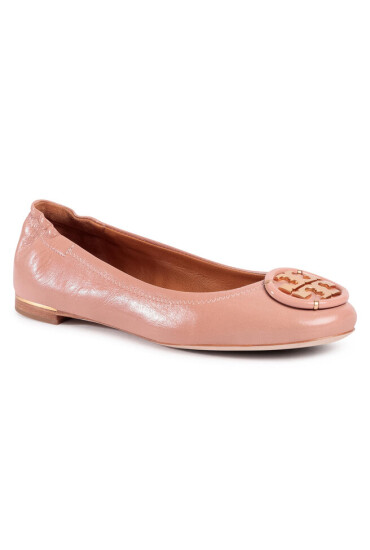 Tory Burch Балеринки Multi Logo Elastic Ballet 82218 Pink Moon 689 - Mera.bg