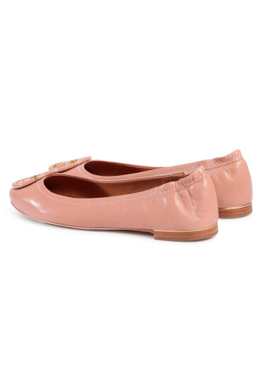 Tory Burch Балеринки Multi Logo Elastic Ballet 82218 Pink Moon 689 - Mera.bg