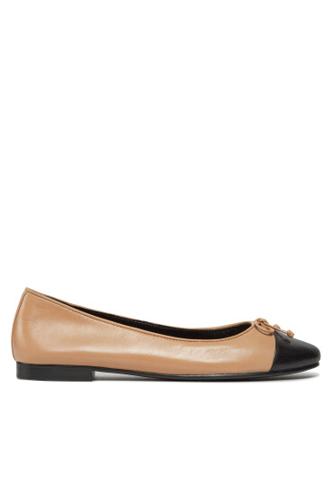 Tory Burch Балеринки Cap-Toe Ballet 154513 Бежов - Mera.bg