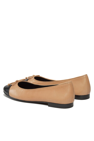 Tory Burch Балеринки Cap-Toe Ballet 154513 Бежов - Mera.bg