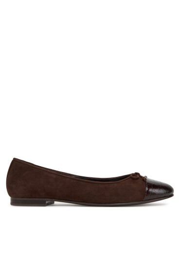 Tory Burch Балеринки Cap-Toe Ballet 169866 Кафяв - Mera.bg