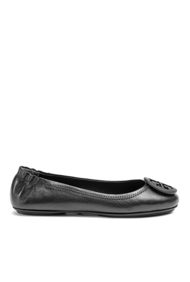 Tory Burch Балеринки Minnie Travel Ballet With Logo 49350 Черен - Mera.bg