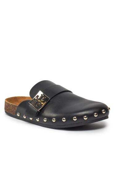 Tory Burch Чехли Mellow Stud Mule 154448 Perfect Black / Silver 006 - Mera.bg