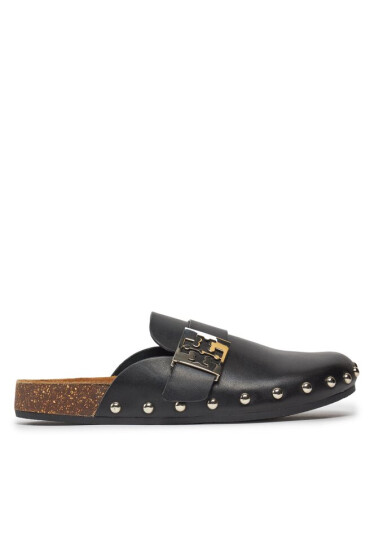 Tory Burch Чехли Mellow Stud Mule 154448 Perfect Black / Silver 006 - Mera.bg