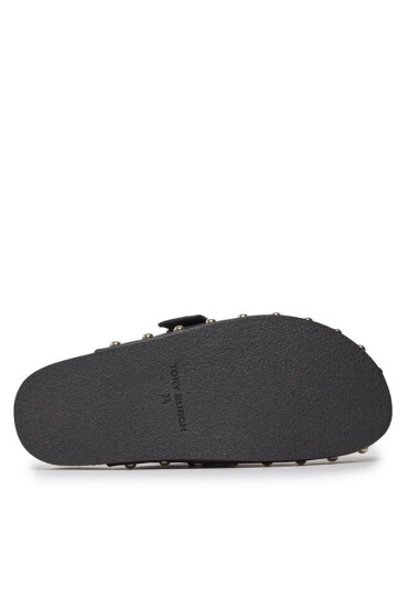 Tory Burch Чехли Mellow Stud Mule 154448 Perfect Black / Silver 006 - Mera.bg