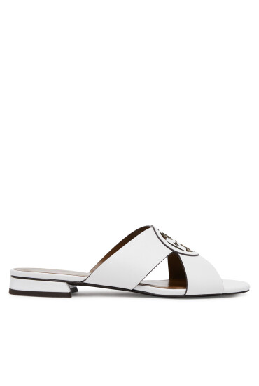 Tory Burch Чехли Miller 163039 Бял - Mera.bg