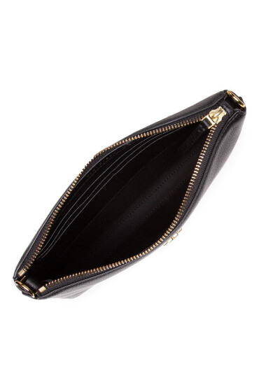 Tory Burch Дамска чанта Kira Pabbled Top-Zip Crossbody 61385 Black 001U - Mera.bg