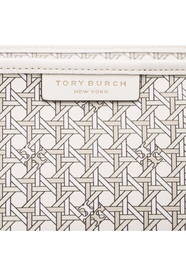 Tory Burch Дамска чанта Basketweave Tote 145634 Бежов - Mera.bg