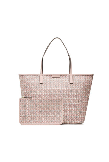 Tory Burch Дамска чанта Basketweave Tote 145634 Розов - Mera.bg