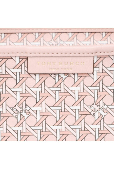 Tory Burch Дамска чанта Basketweave Tote 145634 Розов - Mera.bg