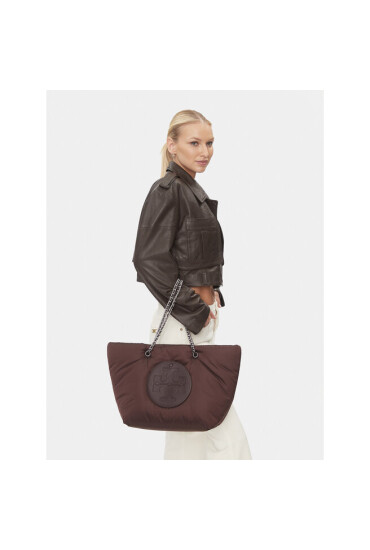 Tory Burch Дамска чанта Ella Puffy Chain Tote 152450 Бордо - Mera.bg