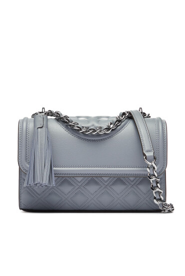 Tory Burch Дамска чанта Flaming Small Convertible Shoulder Bag 75576 Cloud Blue 023 - Mera.bg
