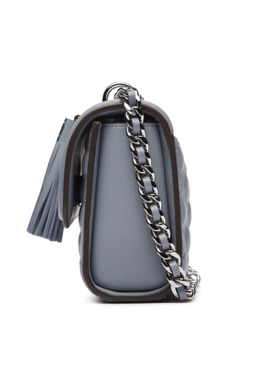 Tory Burch Дамска чанта Flaming Small Convertible Shoulder Bag 75576 Cloud Blue 023 - Mera.bg
