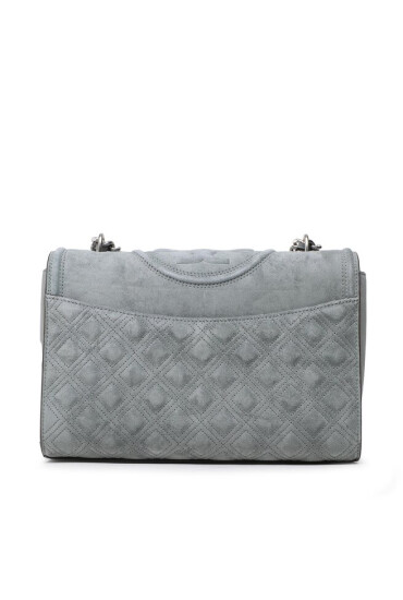Tory Burch Дамска чанта Fleming Suede Convertible Shoulder Bag 139069 Fleming Blue Clay 400 - Mera.bg