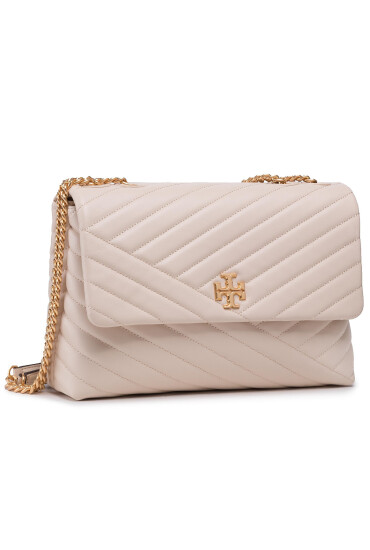 Tory Burch Дамска чанта Kira Chevron Convertible Shoulder Bag 58465 Бежов - Mera.bg