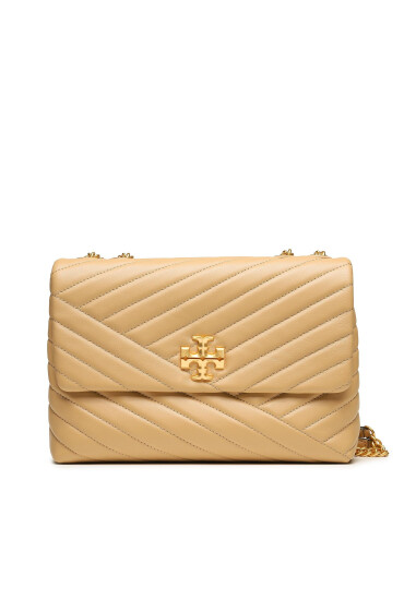 Tory Burch Дамска чанта Kira Chevron Convertible Shoulder Bag 90446 Desert Dune 251 - Mera.bg