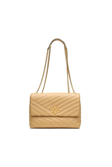 Tory Burch Дамска чанта Kira Chevron Convertible Shoulder Bag 90446 Desert Dune 251 - Mera.bg