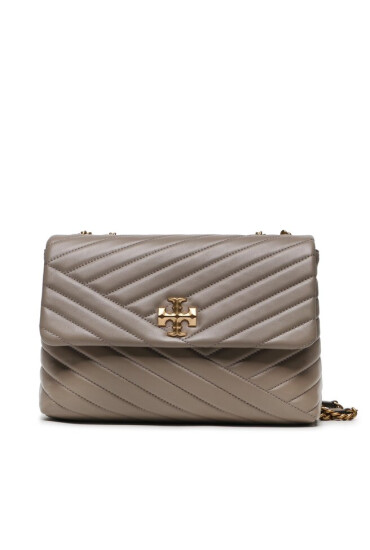 Tory Burch Дамска чанта Kira Chevron Convertible Shoulder Bag 90446 Сив - Mera.bg