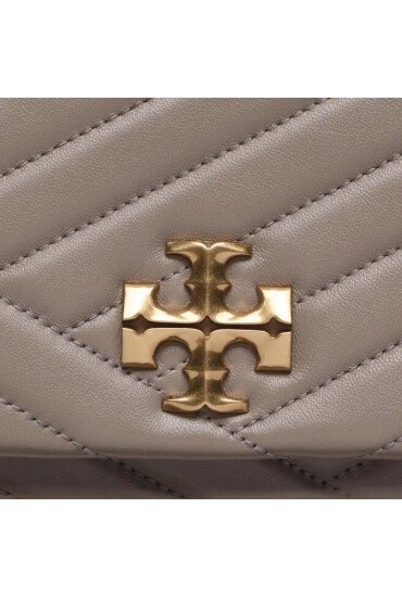 Tory Burch Дамска чанта Kira Chevron Convertible Shoulder Bag 90446 Сив - Mera.bg