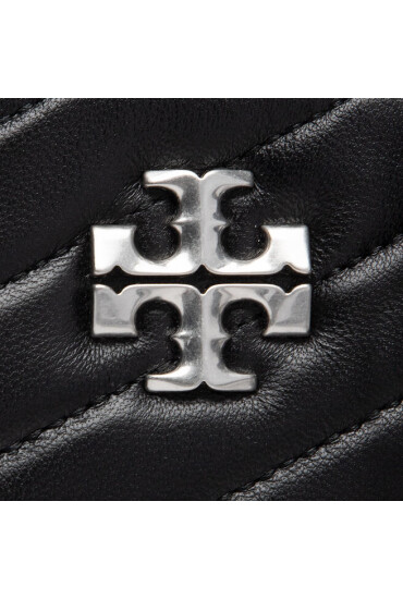 Tory Burch Дамска чанта Kira Chevron Small Camera Bag 90450 Black/Rolled Nickiel 002 - Mera.bg